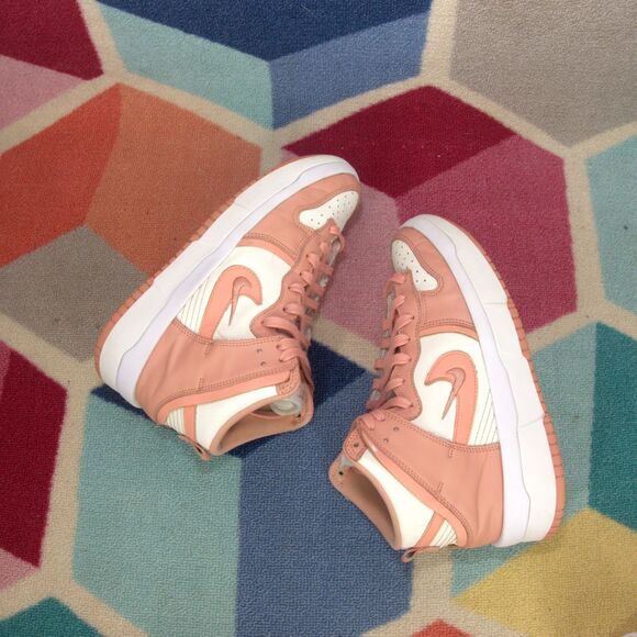 Nike Dunk High Up Shoes Women's Sail Light Madder Root DH3718-107 Sneakers -Sz 8 - Picture 5 of 7